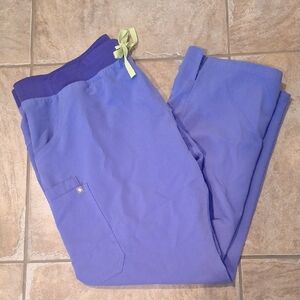 FIGS PURPLE KADE CARGO SCRUB PANTS XXL